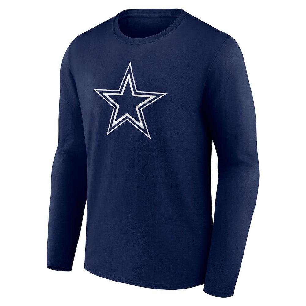 Dallas Cowboys Team Authentic Personalized Name & Number Long Sleeve T-Shirt - Navy sale