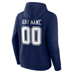 Dallas Cowboys Team Authentic Personalized Name & Number Hoodie - Navy outlet