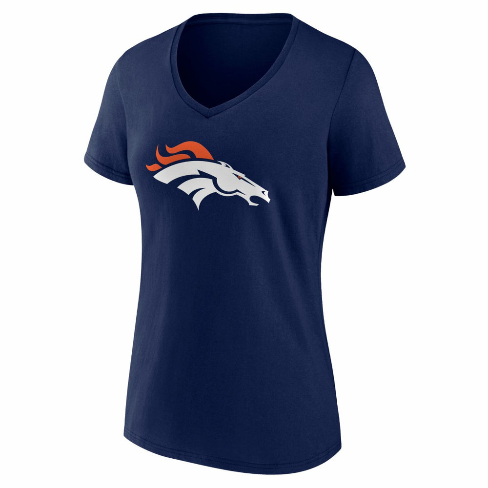 Denver Broncos Women's Team Authentic Personalized Name & Number V-Neck T-Shirt - Navy discount