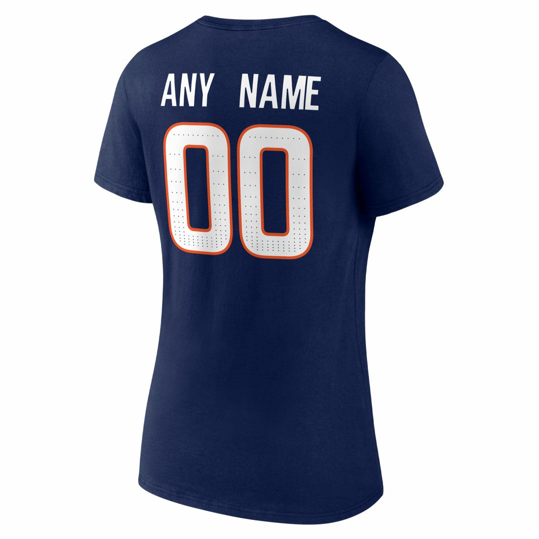 Denver Broncos Women's Team Authentic Personalized Name & Number V-Neck T-Shirt - Navy discount