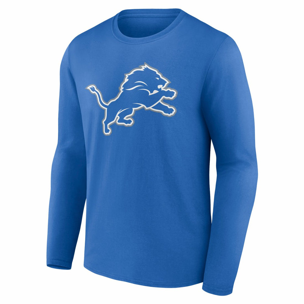 Detroit Lions Team Authentic Personalized Name & Number Long Sleeve T-Shirt - Blue for sale