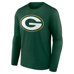 Green Bay Packers Team Authentic Personalized Name & Number Long Sleeve T-Shirt - Green for sale