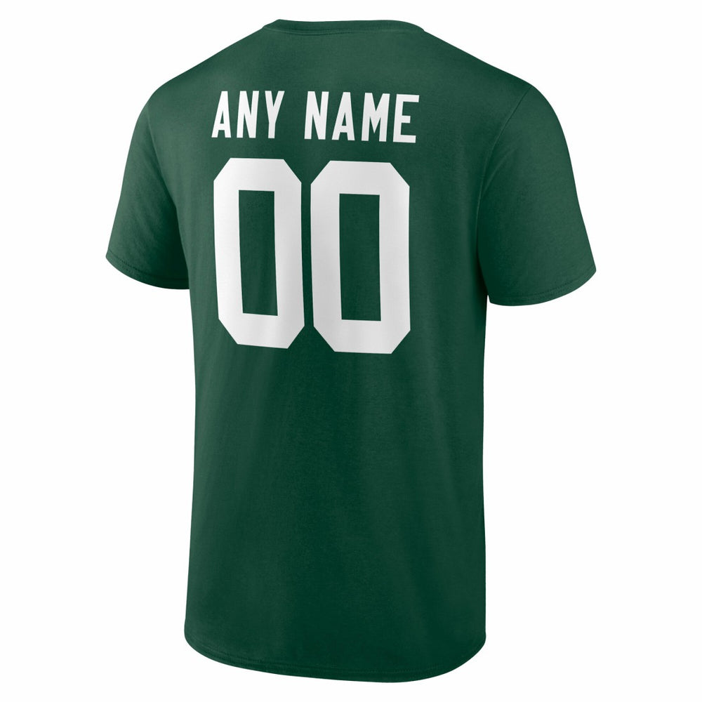 Green Bay Packers Team Authentic Personalized Name & Number T-Shirt - Green for sale