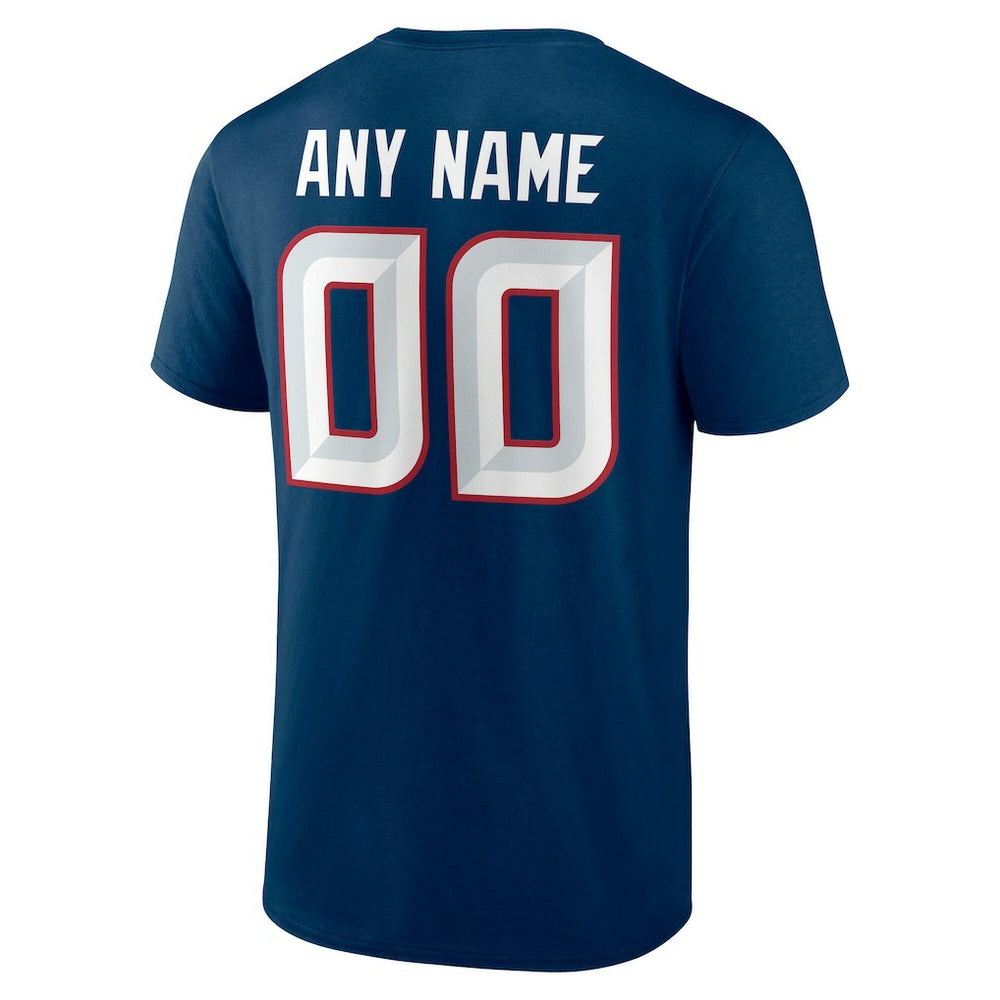 Houston Texans Team Authentic Personalized Name & Number T-Shirt - Navy for sale