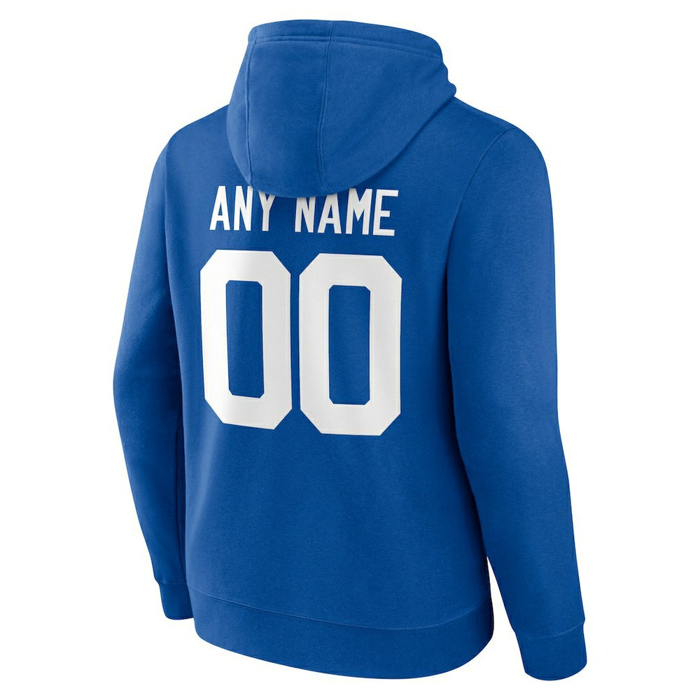 Indianapolis Colts Team Authentic Personalized Name & Number Hoodie - Royal sale