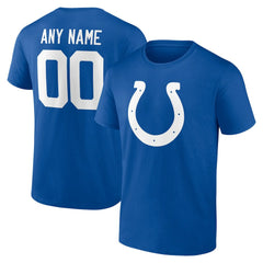 Indianapolis Colts Team Authentic Personalized Name & Number T-Shirt - Royal outlet