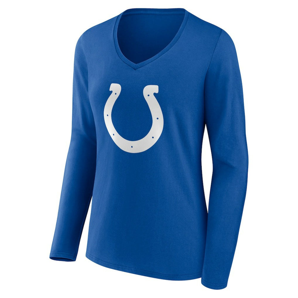 Indianapolis Colts Women's Team Authentic Personalized Name & Number Long Sleeve V-Neck T-Shirt - Royal outlet