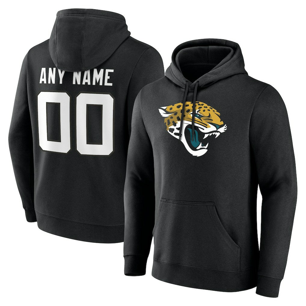 Jacksonville Jaguars Team Authentic Personalized Name & Number Hoodie - Black sale