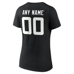 Jacksonville Jaguars Women's Team Authentic Personalized Name & Number V-Neck T-Shirt - Black outlet