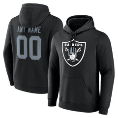 Las Vegas Raiders Team Authentic Personalized Name & Number Hoodie - Black sale