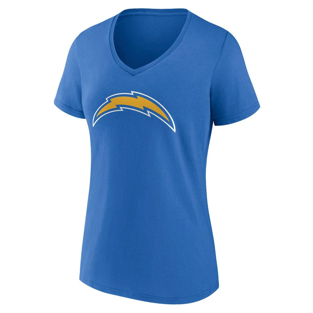 Los Angeles Chargers Women's Team Authentic Personalized Name & Number V-Neck T-Shirt - Powder Blue for sale