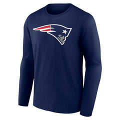 New England Patriots Team Authentic Personalized Name & Number Long Sleeve T-Shirt - Navy sale