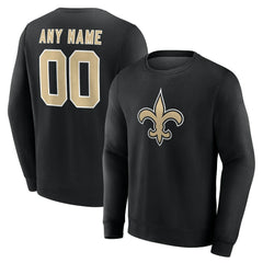 New Orleans Saints Team Authentic Personalized Name & Number Sweatshirt - Black online
