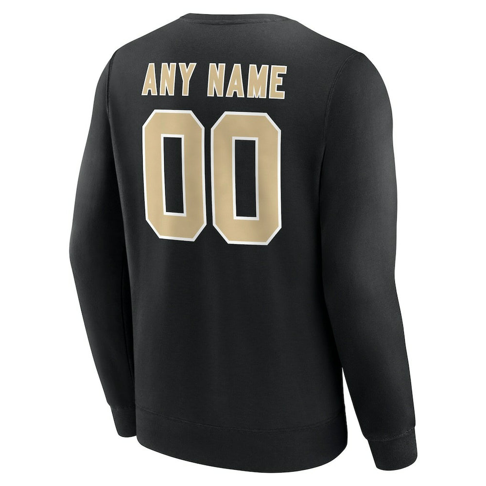 New Orleans Saints Team Authentic Personalized Name & Number Sweatshirt - Black online