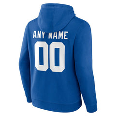 New York Giants Team Authentic Personalized Name & Number Hoodie - Royal sale