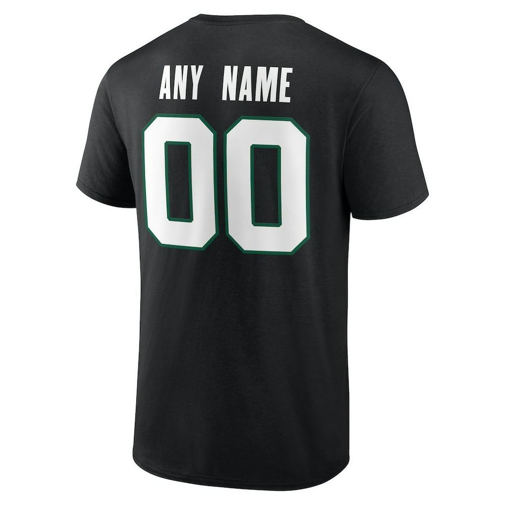New York Jets Team Authentic Personalized Name & Number T-Shirt - Black outlet