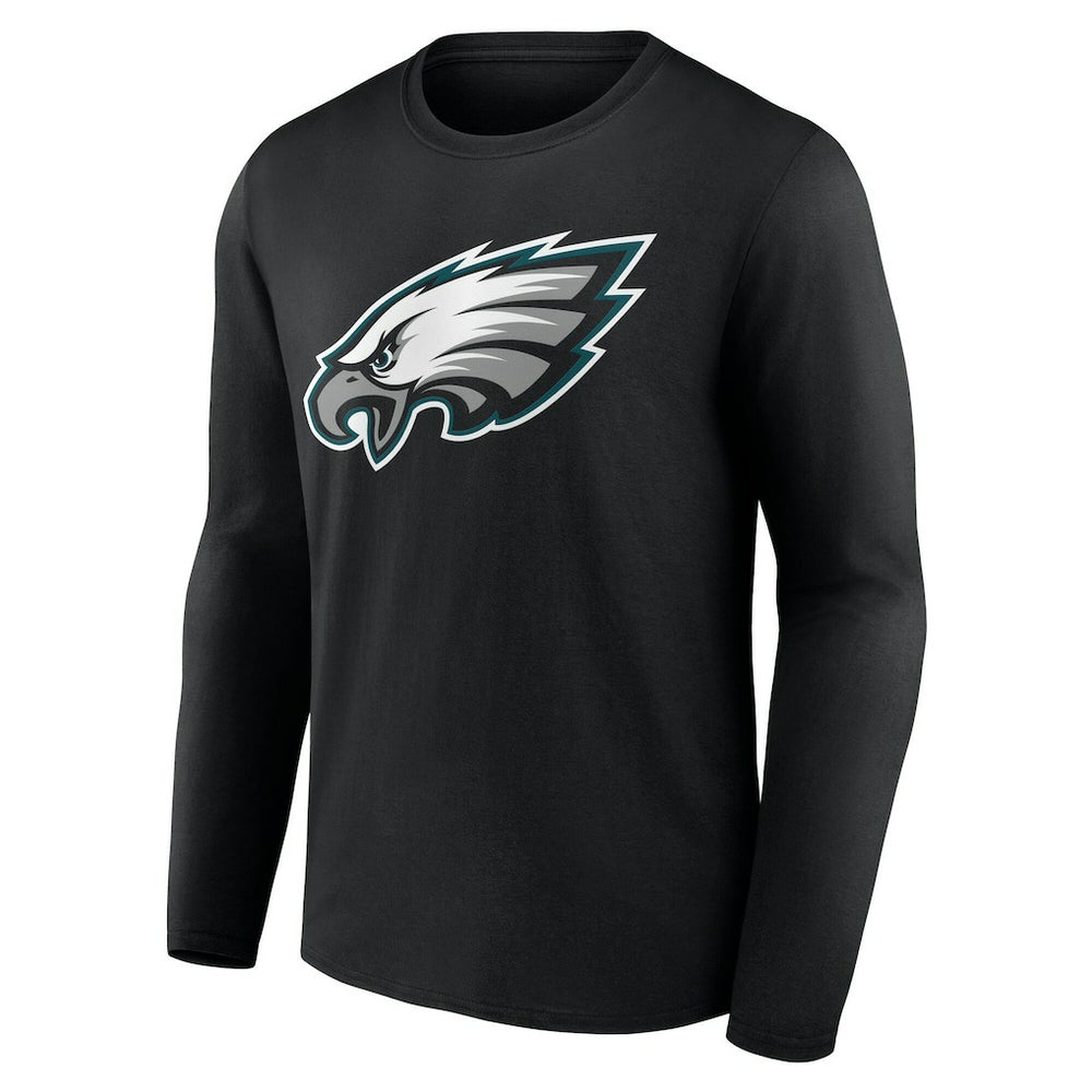 Philadelphia Eagles Team Authentic Personalized Name & Number Long Sleeve T-Shirt - Black sale