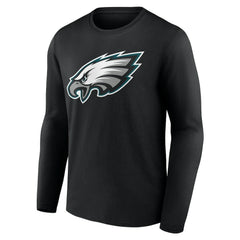 Philadelphia Eagles Team Authentic Personalized Name & Number Long Sleeve T-Shirt - Black sale