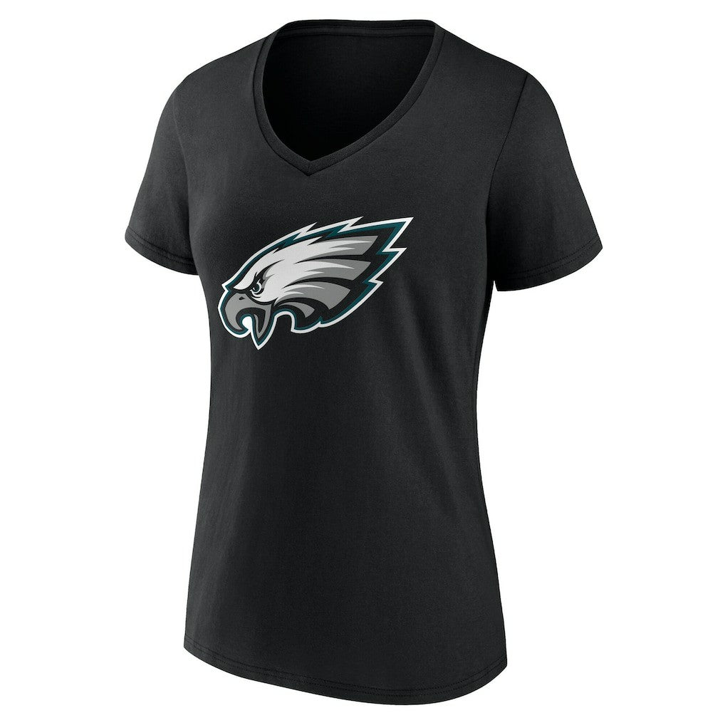 Philadelphia Eagles Women's Team Authentic Personalized Name & Number V-Neck T-Shirt - Black sale