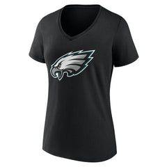 Philadelphia Eagles Women's Team Authentic Personalized Name & Number V-Neck T-Shirt - Black sale