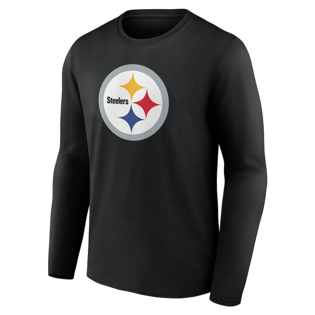 Pittsburgh Steelers Team Authentic Personalized Name & Number Long Sleeve T-Shirt - Black outlet