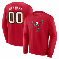 Tampa Bay Buccaneers Team Authentic Personalized Name & Number Sweatshirt - Red for sale