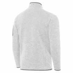 Los Angeles Dodgers Antigua 2025 World Series Champions Fortune Quarter-Zip Jacket Heather Gray