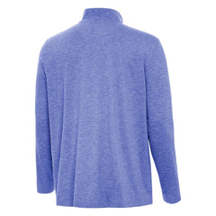 Los Angeles Dodgers Antigua Back-to-Back World Series Champions Hunk Quarter-Zip Pullover Heather Royal