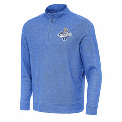 Los Angeles Dodgers Antigua 2025 World Series Champions Subtle Quarter-Zip Sweatshirt Heather Royal