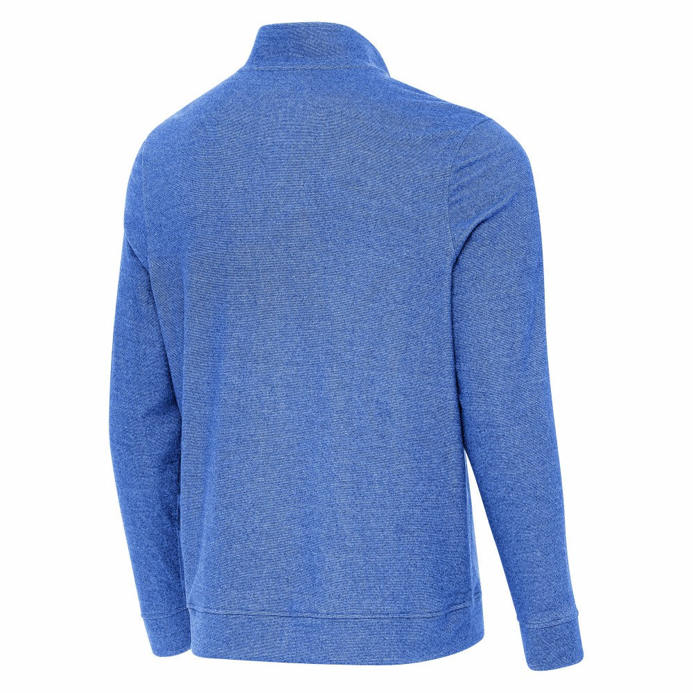 Los Angeles Dodgers Antigua 2025 World Series Champions Subtle Quarter-Zip Sweatshirt Heather Royal