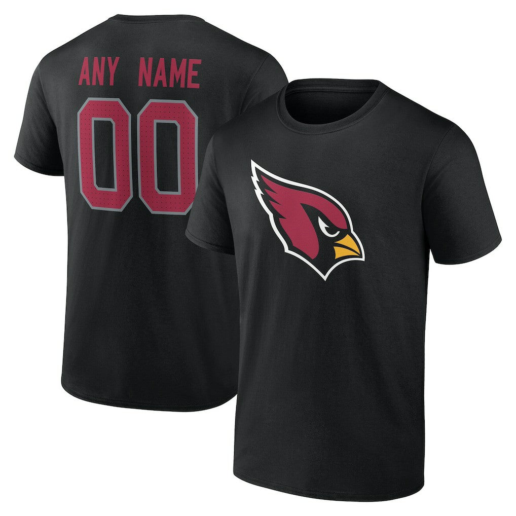Arizona Cardinals Big & Tall Team Authentic Custom T-Shirt - Black cheap