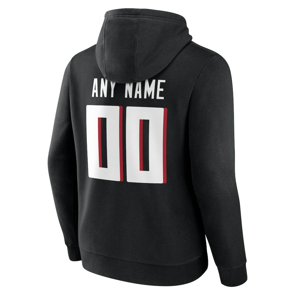 Atlanta Falcons Big & Tall Team Authentic Custom Hoodie - Black outlet