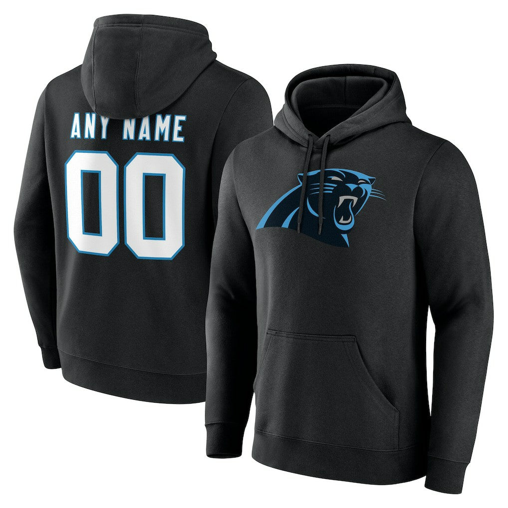 Carolina Panthers Big & Tall Team Authentic Custom Hoodie - Black online