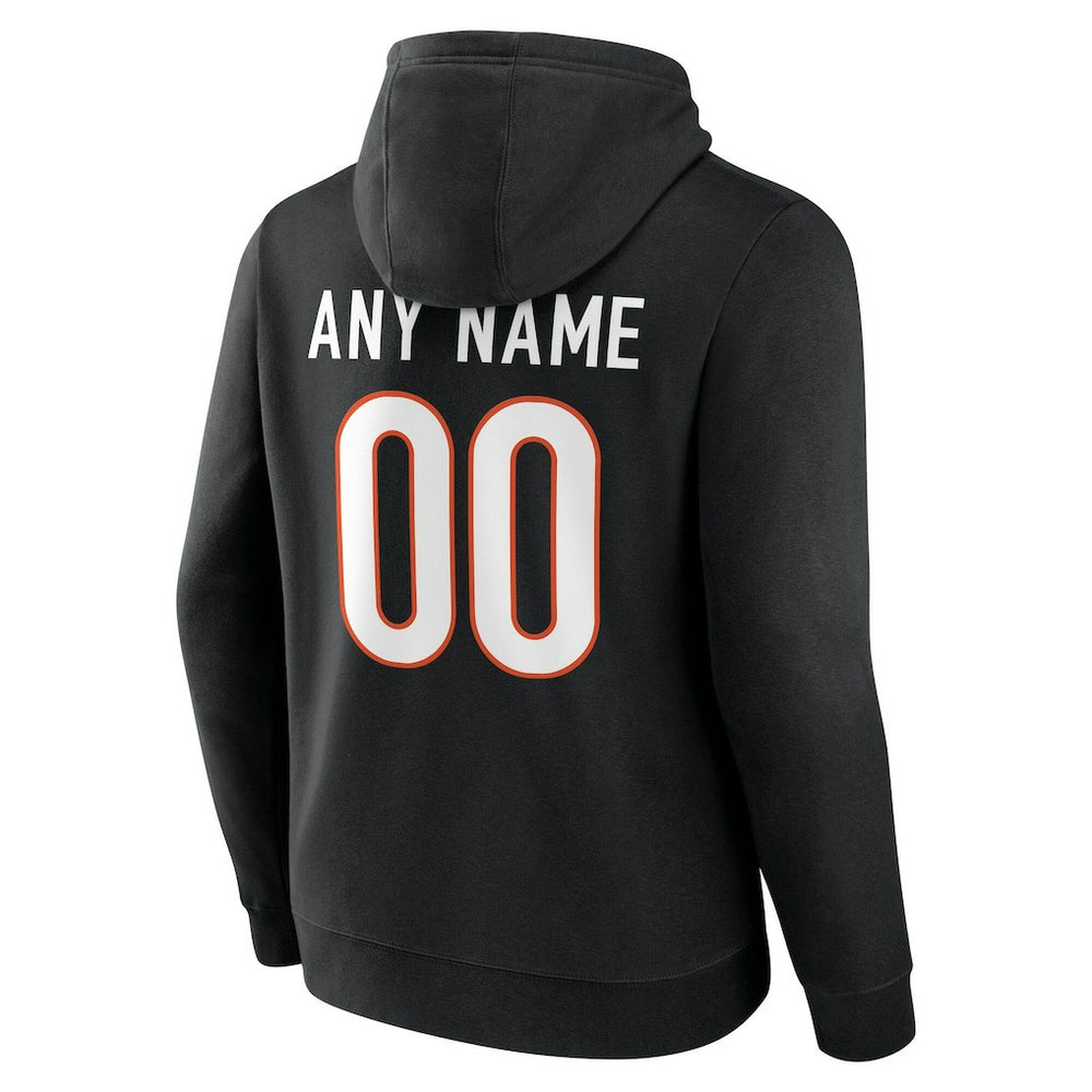Cincinnati Bengals Big & Tall Team Authentic Custom Hoodie - Black sale