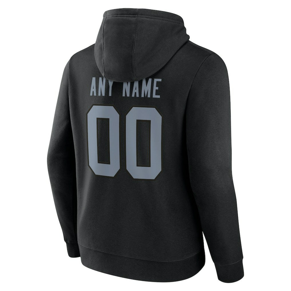 Las Vegas Raiders Big & Tall Team Authentic Custom Hoodie - Black sale