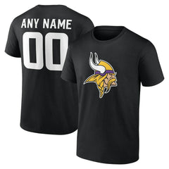 Minnesota Vikings Big & Tall Team Authentic Custom T-Shirt - Black online