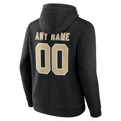 New Orleans Saints Big & Tall Team Authentic Custom Hoodie - Black cheap