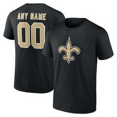 New Orleans Saints Big & Tall Team Authentic Custom T-Shirt - Black online