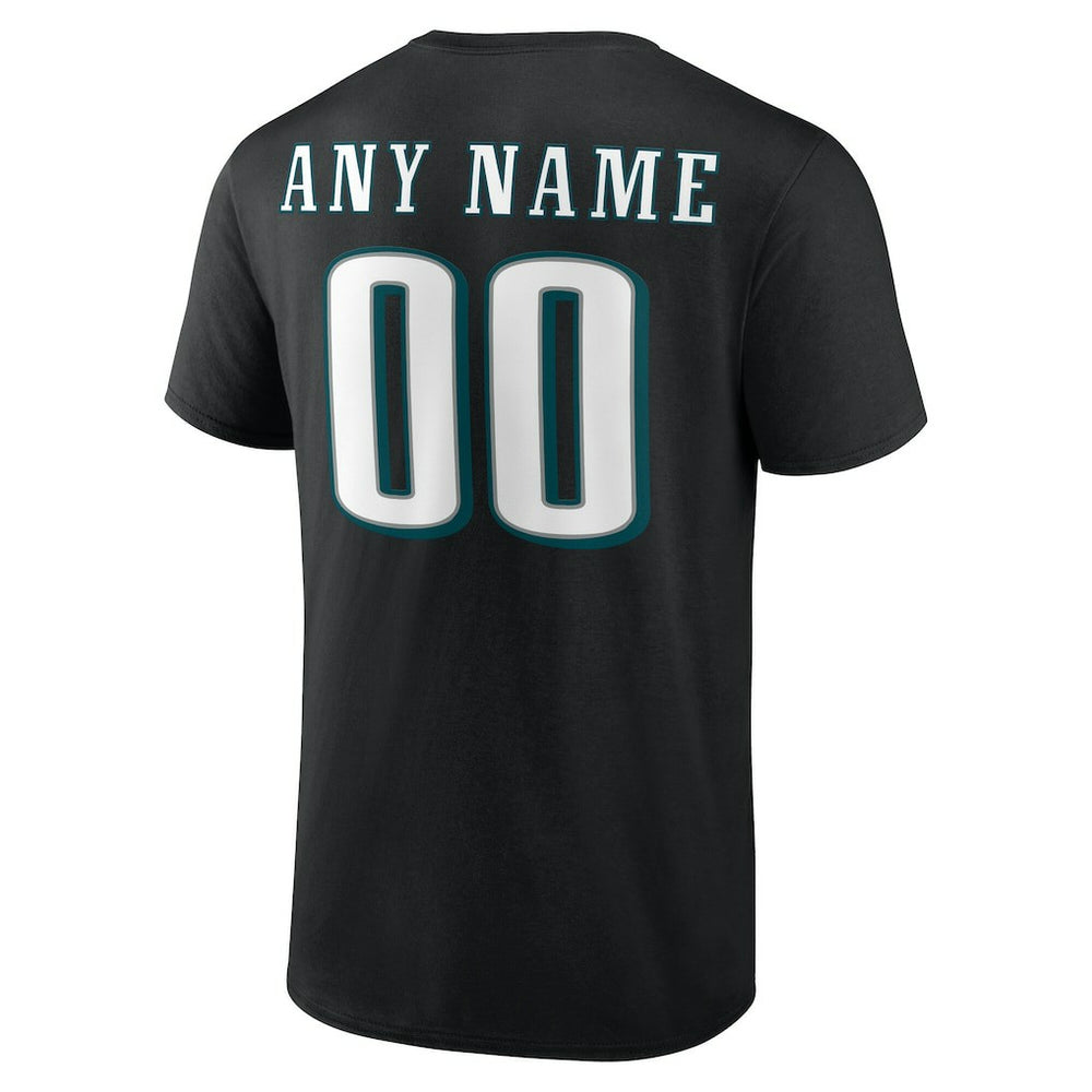Philadelphia Eagles Big & Tall Team Authentic Custom T-Shirt - Black cheap