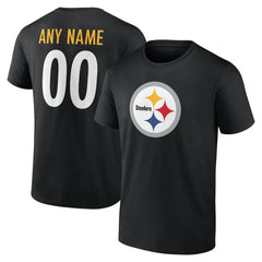 Pittsburgh Steelers Big & Tall Team Authentic Custom T-Shirt - Black sale