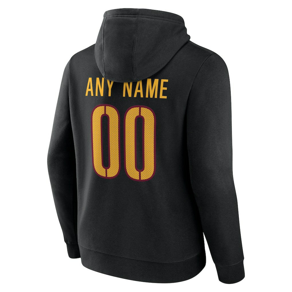Washington Commanders Big & Tall Team Authentic Custom Hoodie - Black outlet