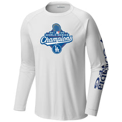 Los Angeles Dodgers 2025 World Series Champions Terminal Tackle Long Sleeve T-Shirt White