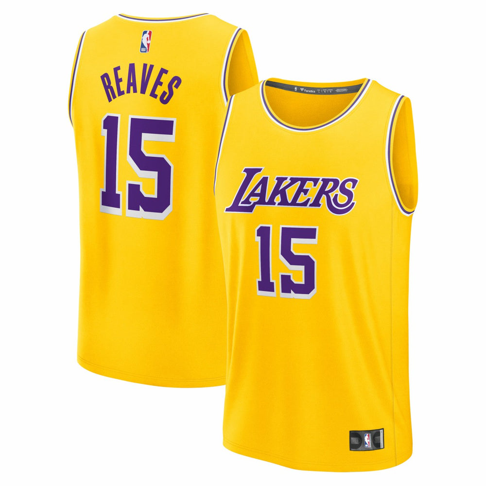 Austin Reaves Los Angeles Lakers Fast Break Replica Jersey - Gold - Icon Edition discount