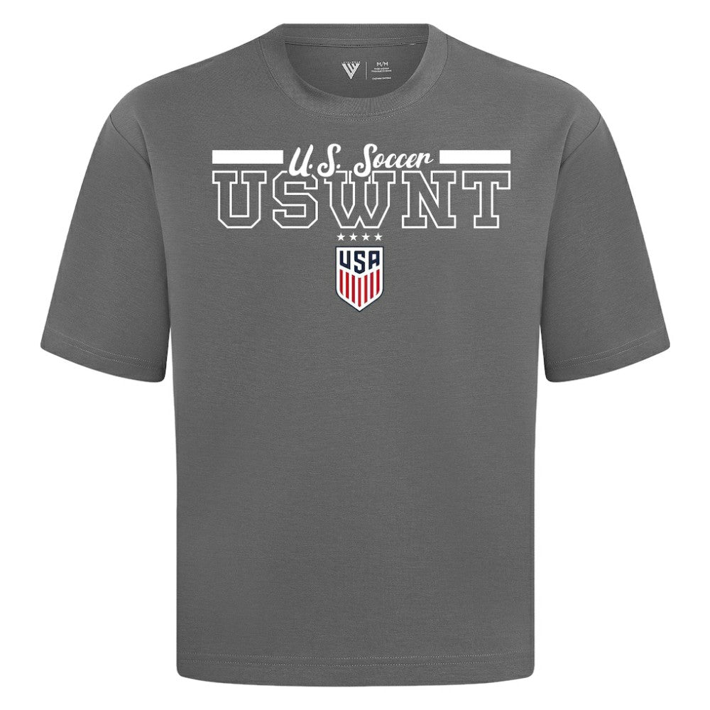 USWNT Levelwear Vanguard Luxe Signature T-Shirt - Gray discount