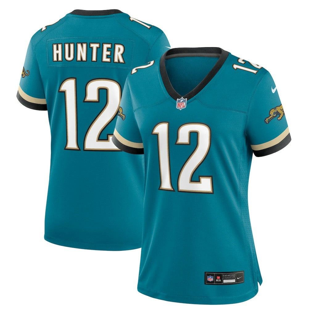 Travis Hunter Jacksonville Jaguars Women's Alternate 2 Prowler Throwback Game Jersey - Teal on sale