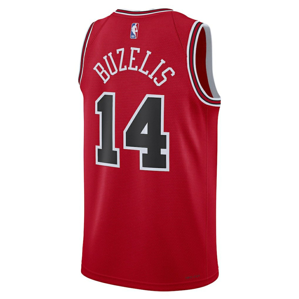 Matas Buzelis Chicago Bulls Unisex Swingman Player Jersey sale - Icon Editi- Red for sale