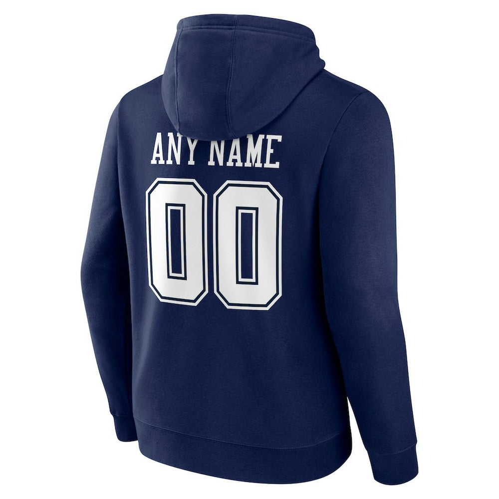 Dallas Cowboys Big & Tall Team Authentic Custom Hoodie - Navy for sale