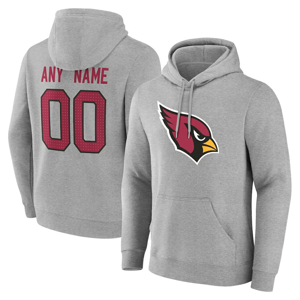 Arizona Cardinals Big & Tall Team Authentic Custom Hoodie - Gray sale