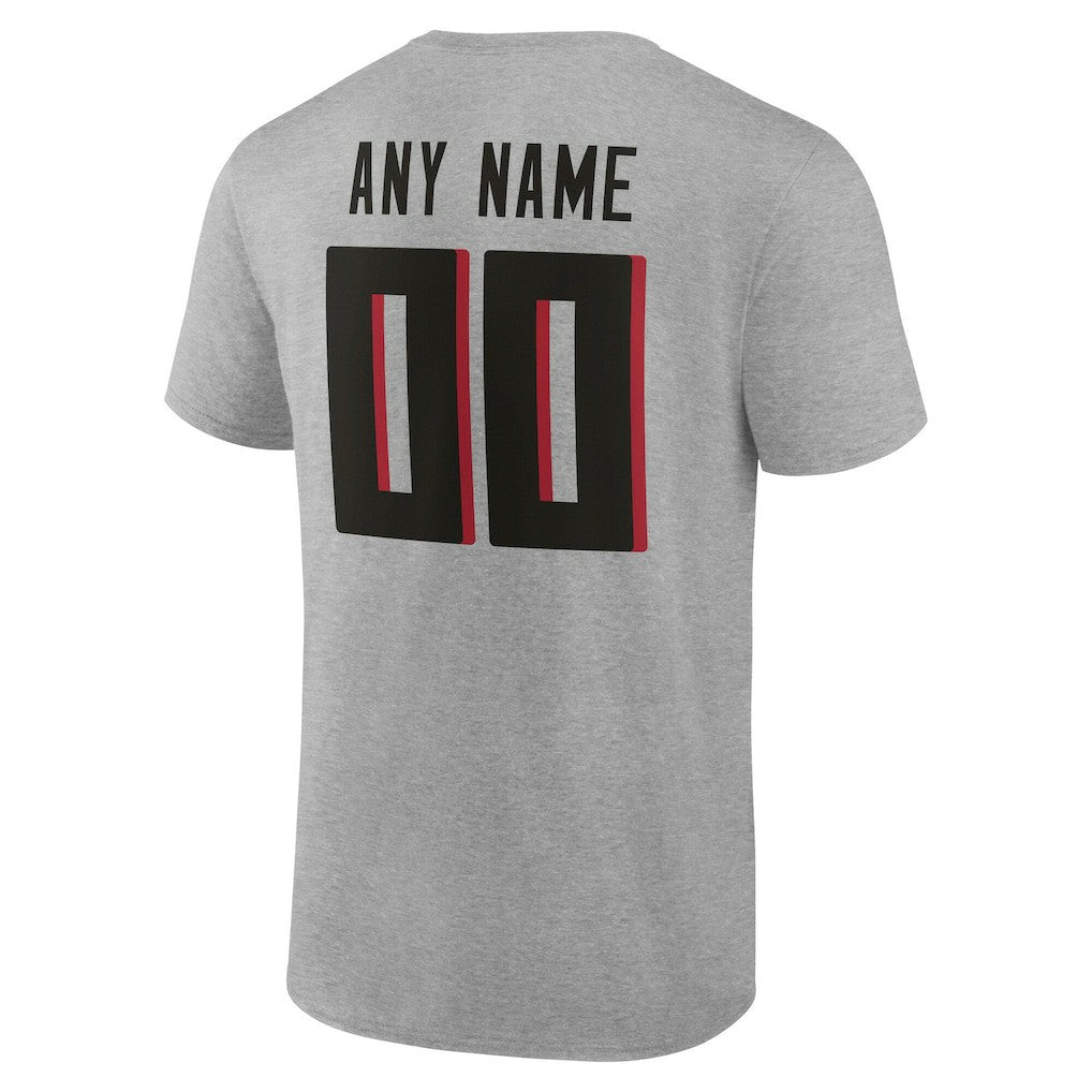 Atlanta Falcons Big & Tall Team Authentic Custom T-Shirt - Gray on sale