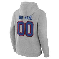 Buffalo Bills Big & Tall Team Authentic Custom Hoodie - Gray sale